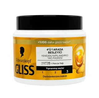 ماسک مو 4 کاره Oil Nutritive حاوی روغن مارولا 400 میل گلیس